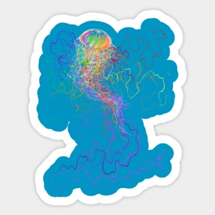 Rainbow Jellyfish Sticker